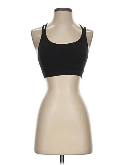 Pre-owned Zella Tank Top Black Halter Neckline Tops