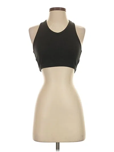 Pre-owned Zella Tank Top Black Halter Neckline Tops