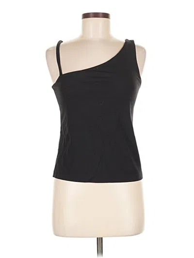 Pre-owned Zella Tank Top Black One Shoulder Neckline Tops