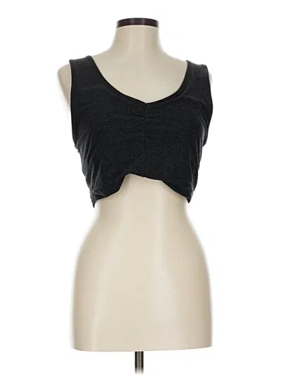 Pre-owned Zella Tank Top Black Strapless Neckline Tops