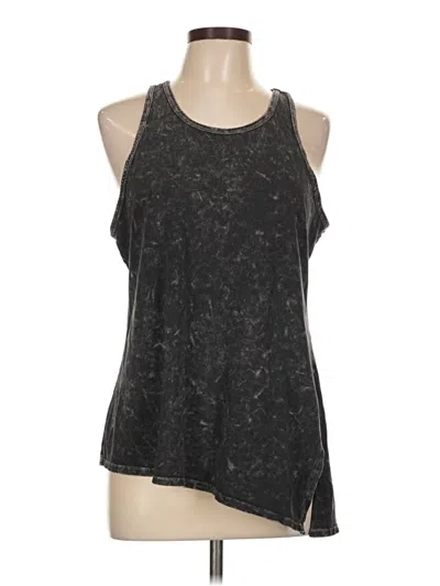Pre-owned Zella Tank Top Gray Halter Neckline Tops