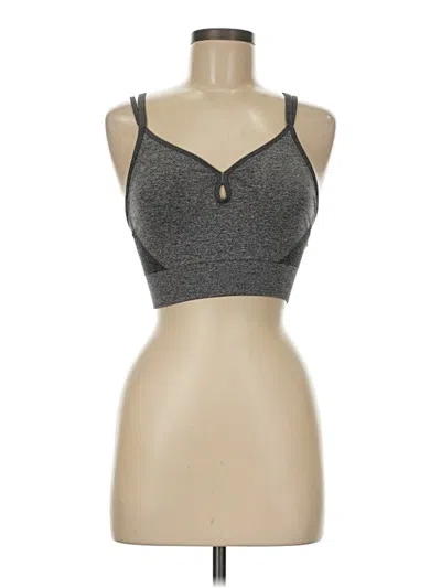Pre-owned Zella Tank Top Gray Halter Neckline Tops
