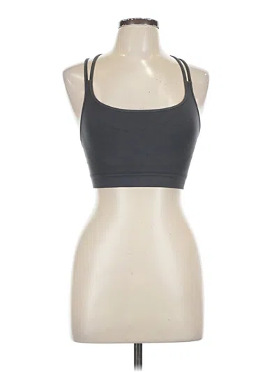 Pre-owned Zella Tank Top Gray Halter Neckline Tops