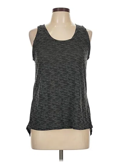 Pre-owned Zella Tank Top Gray Halter Neckline Tops