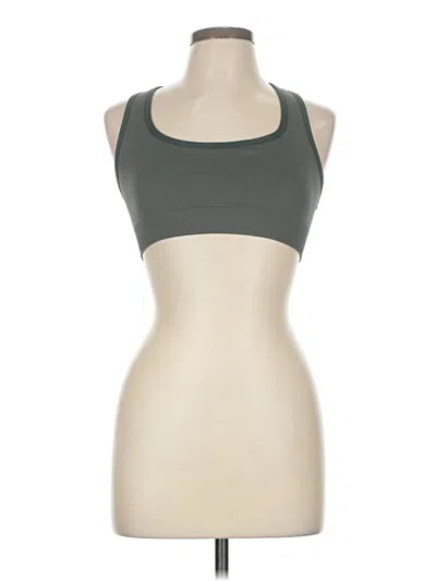 Pre-owned Zella Tank Top Gray Halter Neckline Tops