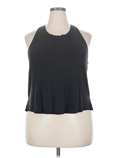 Pre-owned Zella Tank Top Gray Halter Neckline Tops