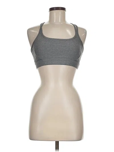 Pre-owned Zella Tank Top Gray Halter Neckline Tops