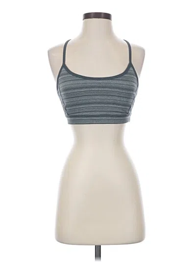 Pre-owned Zella Tank Top Gray Halter Neckline Tops