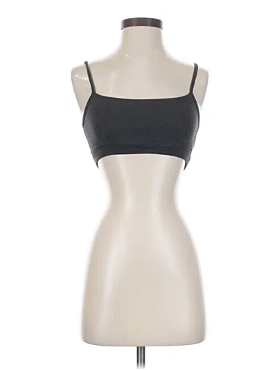 Pre-owned Zella Tank Top Gray Strapless Neckline Tops
