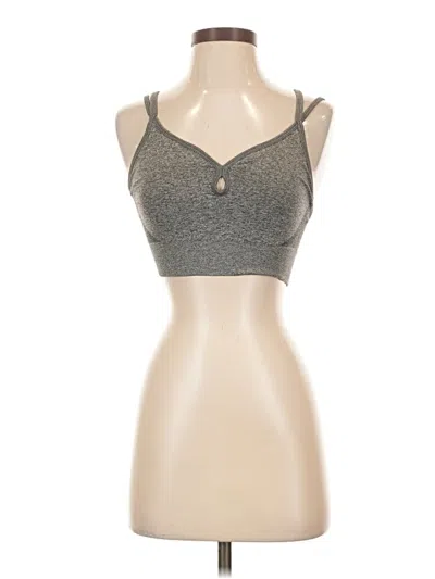 Pre-owned Zella Tank Top Gray Strapless Neckline Tops