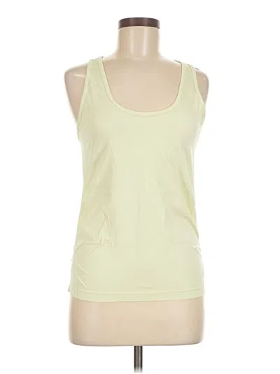 Pre-owned Zella Tank Top Green Scoop Neck Tops