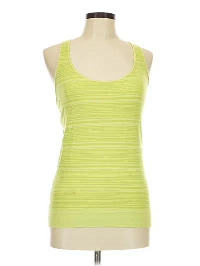 Pre-owned Zella Tank Top Green Strapless Neckline Tops