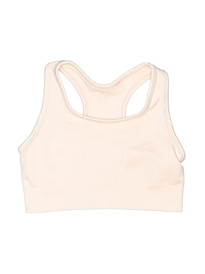 Pre-owned Zella Kids' Tank Top Ivory Halter Neckline Tops