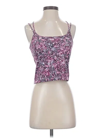 Pre-owned Zella Tank Top Pink Strapless Neckline Tops