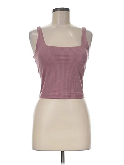 Pre-owned Zella Tank Top Pink Strapless Neckline Tops