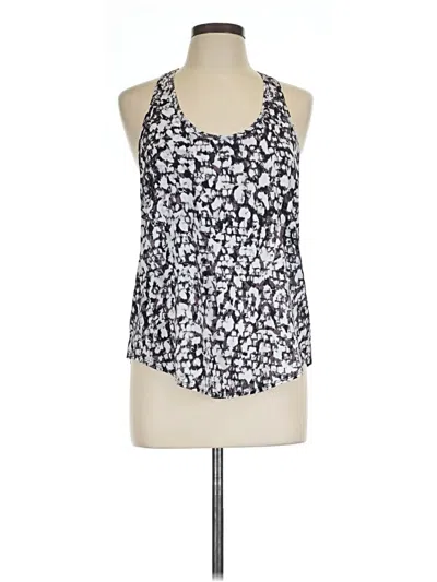 Pre-owned Zella Tank Top Silver Halter Neckline Tops