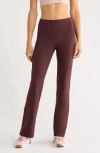 Zella Tech High Waist Straight Leg Pants In Brown