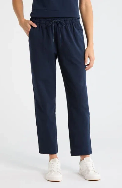 Zella Tempo Terry Ankle Pants In Blue