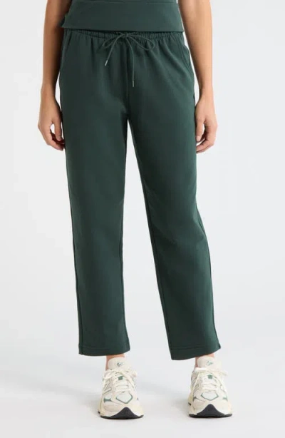 Zella Tempo Terry Ankle Pants In Green