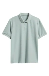 Zella Textured Performance Polo In Animal Print