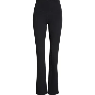 Zella Thrive Rib Bootcut Pants In Black