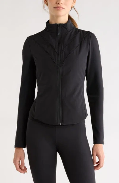 Zella Tiebreaker Hybrid Jacket In Black