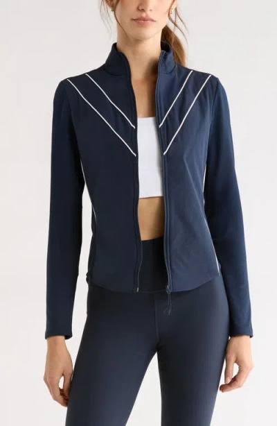 Zella Tiebreaker Hybrid Jacket In Blue