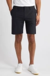 Zella Torrey Flat Front Golf Shorts In Black