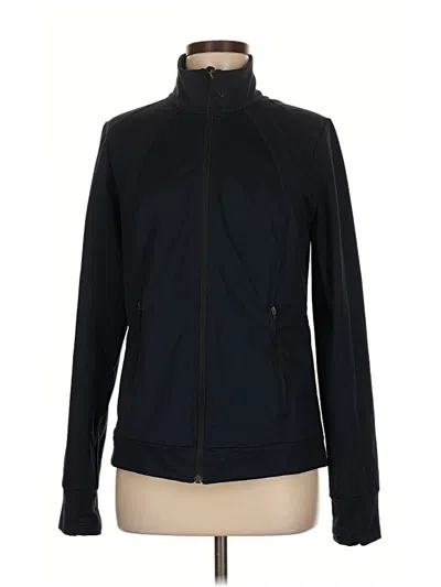 Pre-owned Zella Track Jacket In Black