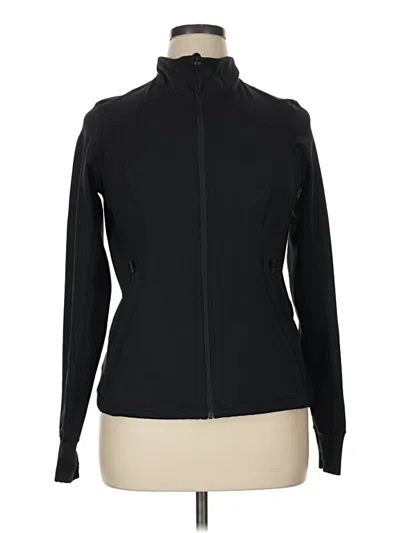 Pre-owned Zella Track Jacket In Black