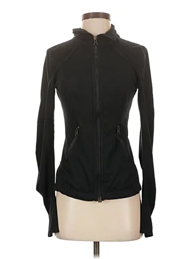 Pre-owned Zella Track Jacket In Black
