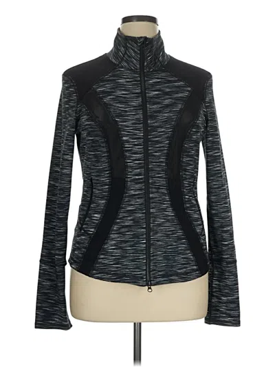 Pre-owned Zella Track Jacket In Black