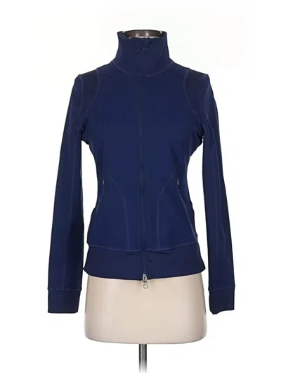 Pre-owned Zella Track Jacket In Blue