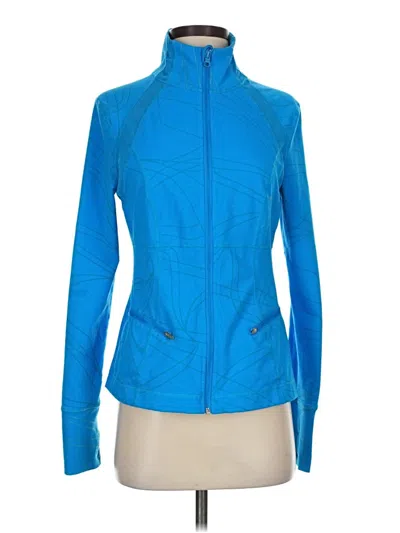 Pre-owned Zella Track Jacket In Blue