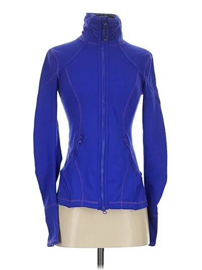 Pre-owned Zella Track Jacket In Blue