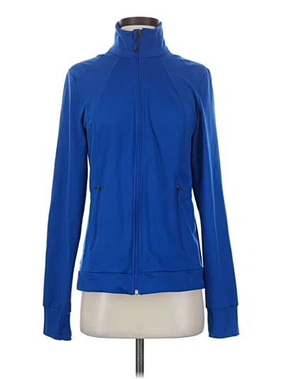 Pre-owned Zella Track Jacket In Blue