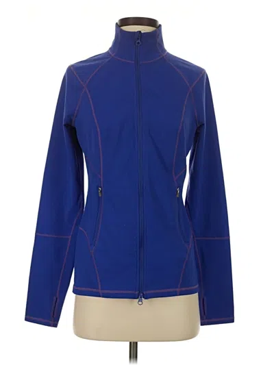 Pre-owned Zella Track Jacket In Blue