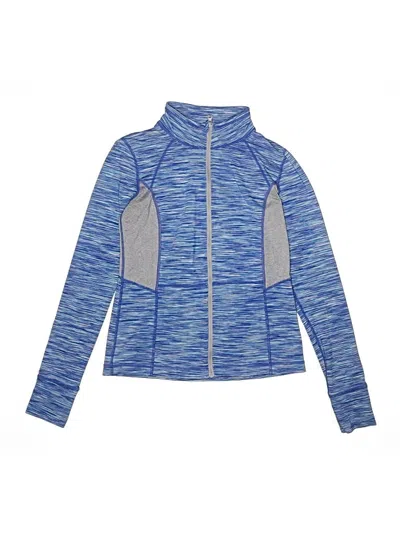 Pre-owned Zella Kids' Track Jacket In Blue