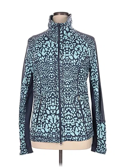 Pre-owned Zella Track Jacket In Blue