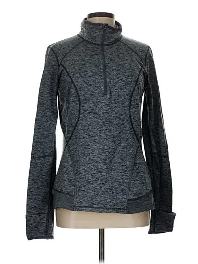 Pre-owned Zella Track Jacket In Gray