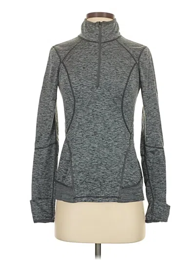 Pre-owned Zella Track Jacket In Gray