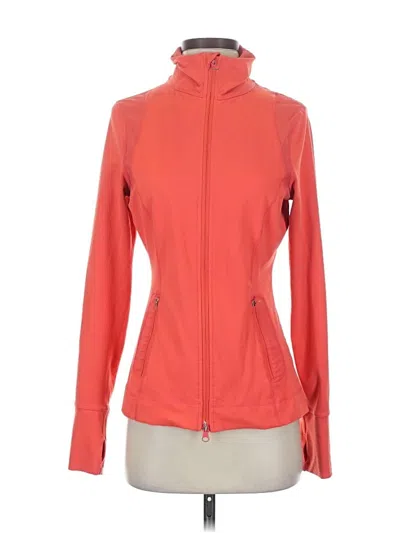 Pre-owned Zella Track Jacket In Orange