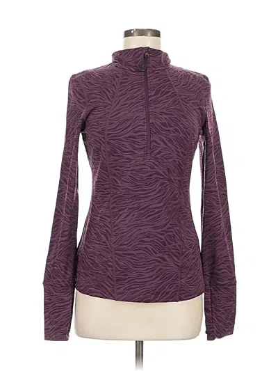 Pre-owned Zella Track Jacket In Purple