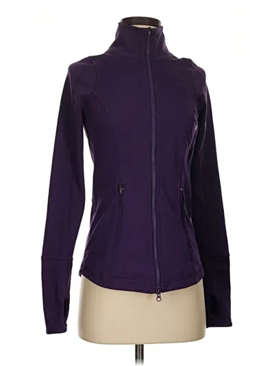 Pre-owned Zella Track Jacket In Purple