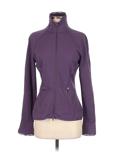 Pre-owned Zella Track Jacket In Purple