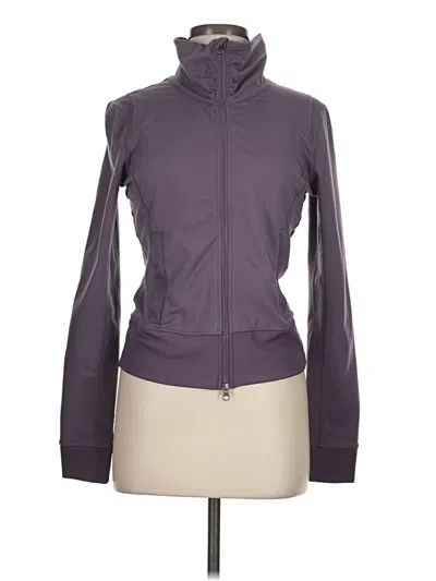 Pre-owned Zella Track Jacket In Purple