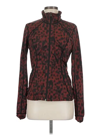 Pre-owned Zella Track Jacket In Red