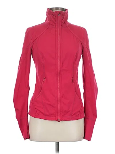 Pre-owned Zella Track Jacket In Red