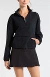 Zella Transit Pullover Jacket In Black