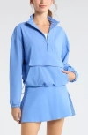 Zella Transit Pullover Jacket In Blue